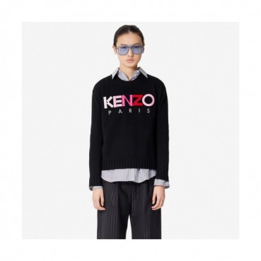 Kenzo Womens Black Sweater - 겐조 여성 울 스웨터 Ken47x