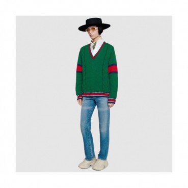 [매장판]Gucci 2019 Womens  Casual V-neck Sweater 