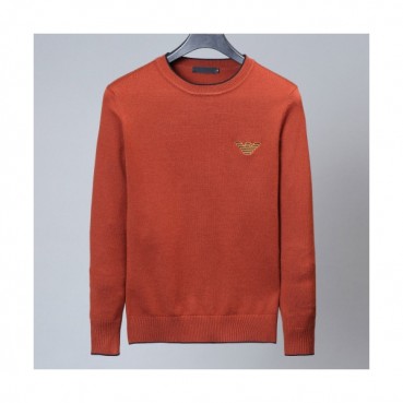 Armani 2019 Mens Crew -neck Wool Sweater 