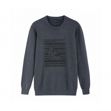 Armani 2019 Mens Crew -neck Wool Sweater 