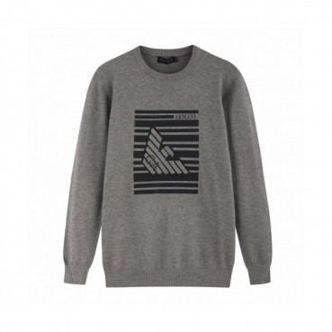 Armani 2019 Mens Crew -neck Wool Sweater 