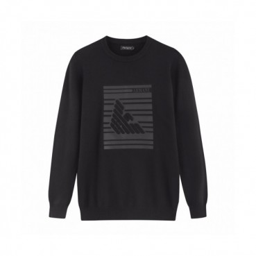 Armani 2019 Mens Crew -neck Wool Sweater 