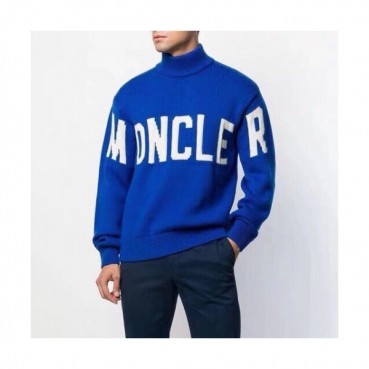 Moncler 2019 Mens Retro Logo Crew-neck Sweater 