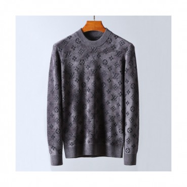 Louis vuitton 2019 Mens Basic Crew-neck Wool Sweater 