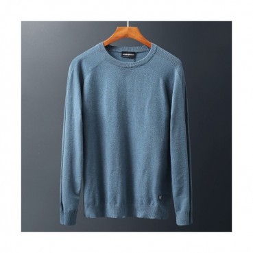 Armani 2019 Mens Patch Point Crew-neck Sweater 