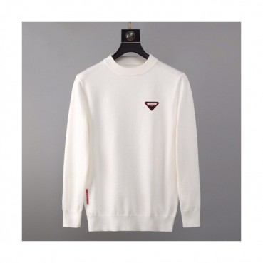 Prada 2019 Mens Crew-neck Wool Sweater 