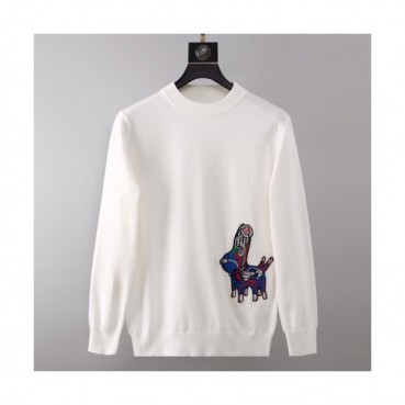 Prada 2019 Mens Crwe-neck Wool Sweater 