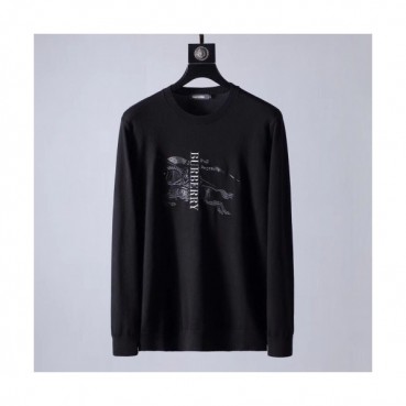 Burberry 2019 Mens Retro Logo Crew - neck Sweater 