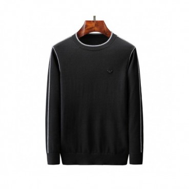 Armani 2019 Mens Crew -neck Wool Sweater 