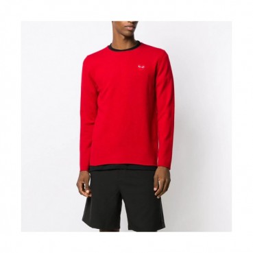 Cdgplay 2019 Mens Wool Sweater - 꼼데가르송 2019 남성 라운드 울 스웨터 