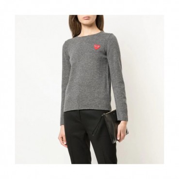 Cdgplay 2019 Womens Wool Sweater - 꼼데가르송 2019 여성 라운드 울 스웨터 