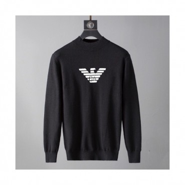 Armani 2019 Mens Crew -neck Wool Sweater 