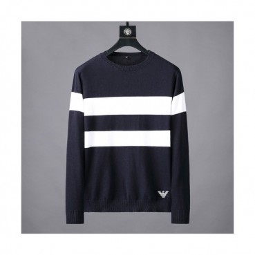 Armani 2019 Mens Crew -neck Wool Sweater 