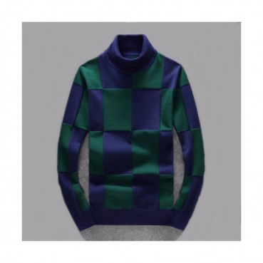 Burberry 2019 Mens Retro Logo Turtle-neck Sweater 