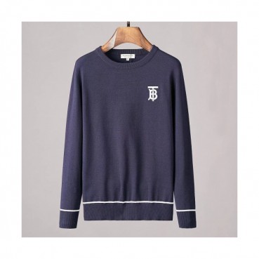 Burberry 2019 Mens Retro Logo Crew - neck Sweater 