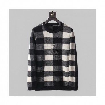 Burberry 2019 Mens Retro Logo Crew - neck Sweater 