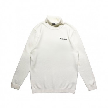 Balenciaga 2019 Mens Turtle - neck Wool Sweater 