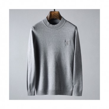 Burberry 2019 Mens Retro Logo Crew - neck Sweater 