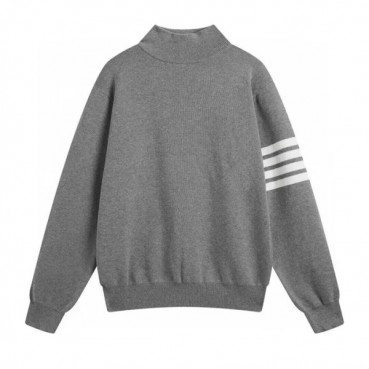[톰브라운]Thom Browne 2023 Mens Strap Turtle-neck Wool Sweaters 