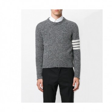 Thom Browne 2019 Mens Strap Crew-neck Sweater 