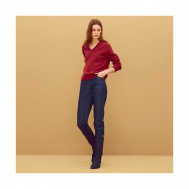 Hermes Womens Wool V-neck Sweater 