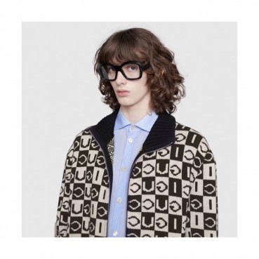 [구찌]Gucci 2019 Mm/Wm Logo Zip-up Wool  Sweaters 