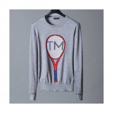 Zegna 2019 Mens Crew-neck Wool Sweater 