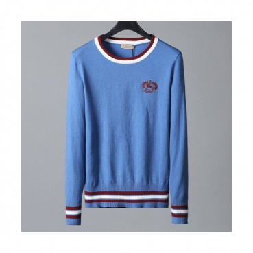 Burberry 2019 Mens Retro Logo Crew - neck Sweater 