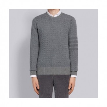 Thom Browne 2019 Mens Strap Crew-neck Sweater 