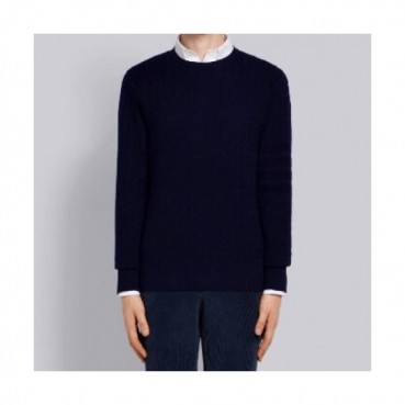 Thom Browne 2019 Mens Strap Crew-neck Sweater 