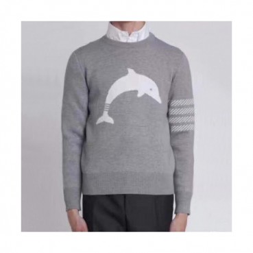 Thom Browne 2019 Mens Strap Crew-neck Sweater 