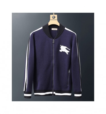Burberry 2019 Mens Retro Logo Zip-up Sweater 