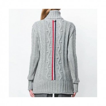 Thom Browne 2019 Womens Strap Turtle-neck Sweater 