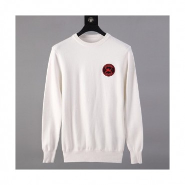 Burberry 2019 Mens Retro Logo Crew - neck Sweater 