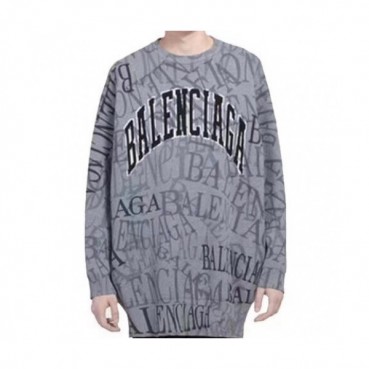 Balenciaga 2019 Mm/Wm Crew - neck Wool Sweater 
