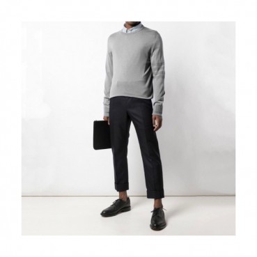 Thom Browne 2019 Mens Strap Crew-neck Sweater 