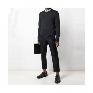 Thom Browne 2019 Mens Strap Crew-neck Sweater 