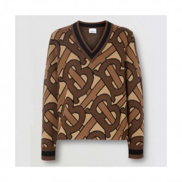 Burberry 2019 Womens Retro Logo Wool Sweater - 버버리 2019 여성 레트로 로고 울 스웨터  Bur0863x.Size(s 