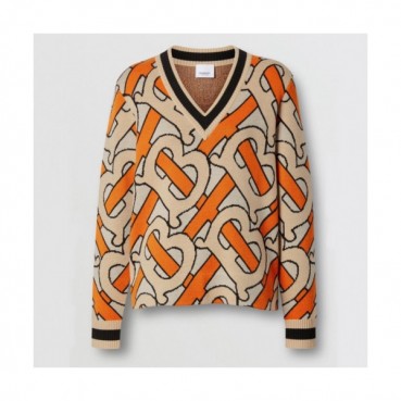 Burberry 2019 Womens Retro Logo Wool Sweater - 버버리 2019 여성 레트로 로고 울 스웨터  Bur0862x.Size(s 