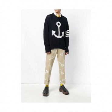 Thom Browne 2019 Mens Crew-neck Wool Sweater 
