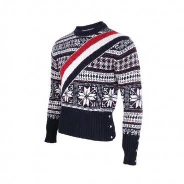 Thom Browne 2019 Mens Crew-neck Wool Sweater 