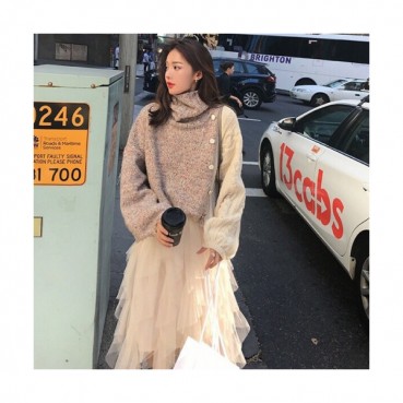 Celine 2019 Ladies Turrle-neck Wool Sweater 