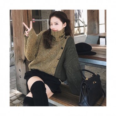 Celine 2019 Ladies Turrle-neck Wool Sweater 