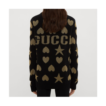 [인기상품]Gucci Heart Star Intarsia Kruk Knit Sweater - 구찌 하트 스타 인타르시아 크루넥 니트 스웨터 Guc0367x.Size(s 