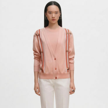 에르메스 여성 브이넥 가디건 - Hermes Womens V
