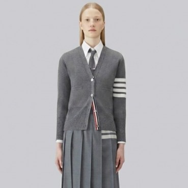 톰브라운 여성 클래식 밀라노스티치 가디건 - Thom Browne Womens Crepe Milano 4