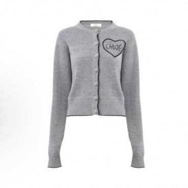 끌로에 여성 브이넥 가디건 - Chloe Womens V