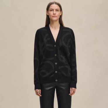 에르메스 여성 브이넥 가디건 - Hermes Womens V