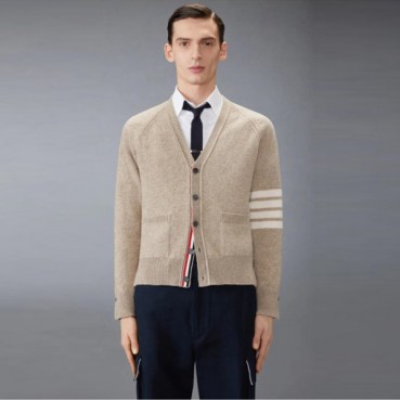 톰브라운 남성 브이넥 가디건 - Thom Browne Mens V