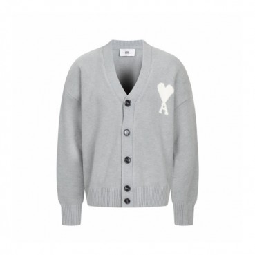 아미 남/녀 브이넥 가디건 - Ami Unisex V